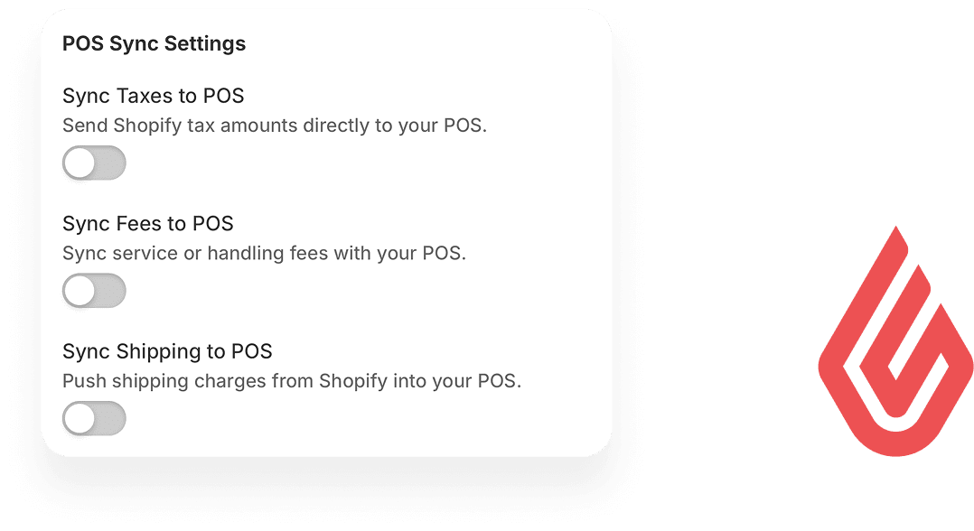 Lightspeed POS integration settings panel