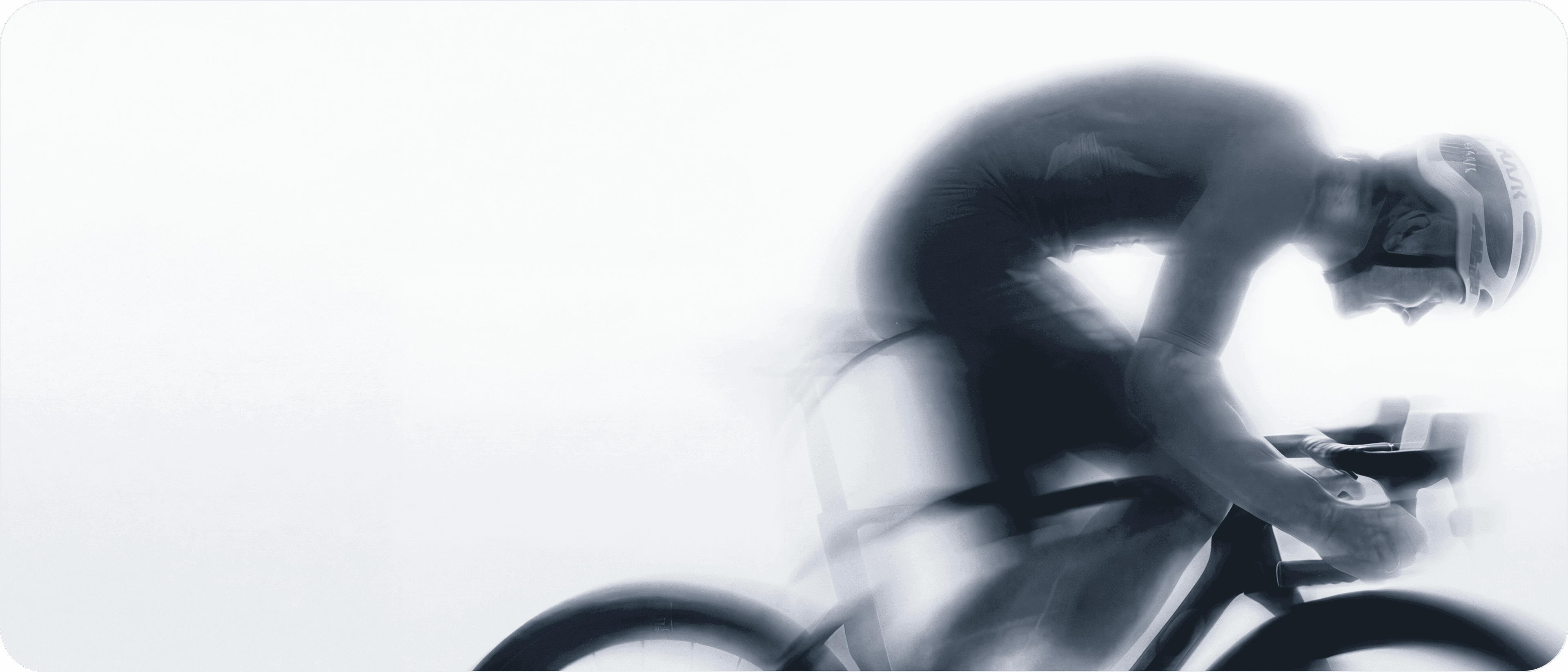 Cyclist riding fast to represent Frengee performance