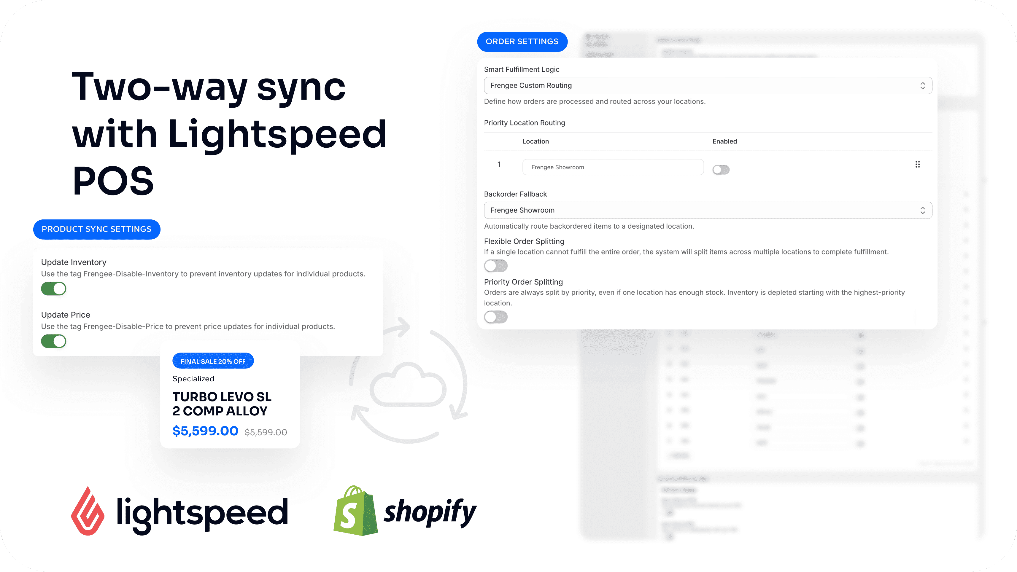 Two-way sync with Lightspeed POS